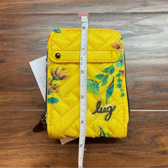 lug Bags Nwt Lug Flurry Bouquet Yellow Accordion Wallet Rfid